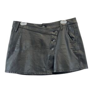 We The Free Womens Size 29 Wynne Black Vegan Leather Skirt